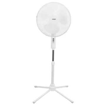 EVEREST FAN10, BEYAZ, EcoWind, 3 Kademeli Hız, 40cm 3 Kanat Pervane ve Çerçeve, 45W, Otomatik Salınım, Yükseklik Ayarlı Vantilatör