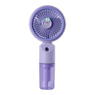 FENY FN-F50, MOR, 3 Kademeli Hız, Buharlı Ferahlık, Elde Kullanım, Dahili 800mAh Bataryalı, Type-C Şarj Girişli, Vantilatör