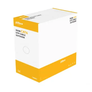 DAHUA DH-PFM920-6UN, CAT6 305m, 24AWG 0.53mm, UTP, %100 Bakır, OutDoor, Polietilen, Kablo, Siyah Renk