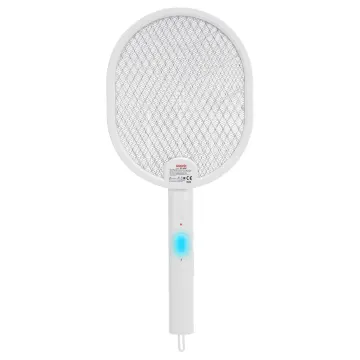 ASONIC AS-A26, Beyaz, 3000V, Raket Tipi, UV Mor Işıklı, 1200mAh, Bataryalı, Şarj Edilebilir, Katlanabilir, Sinek Öldürücü