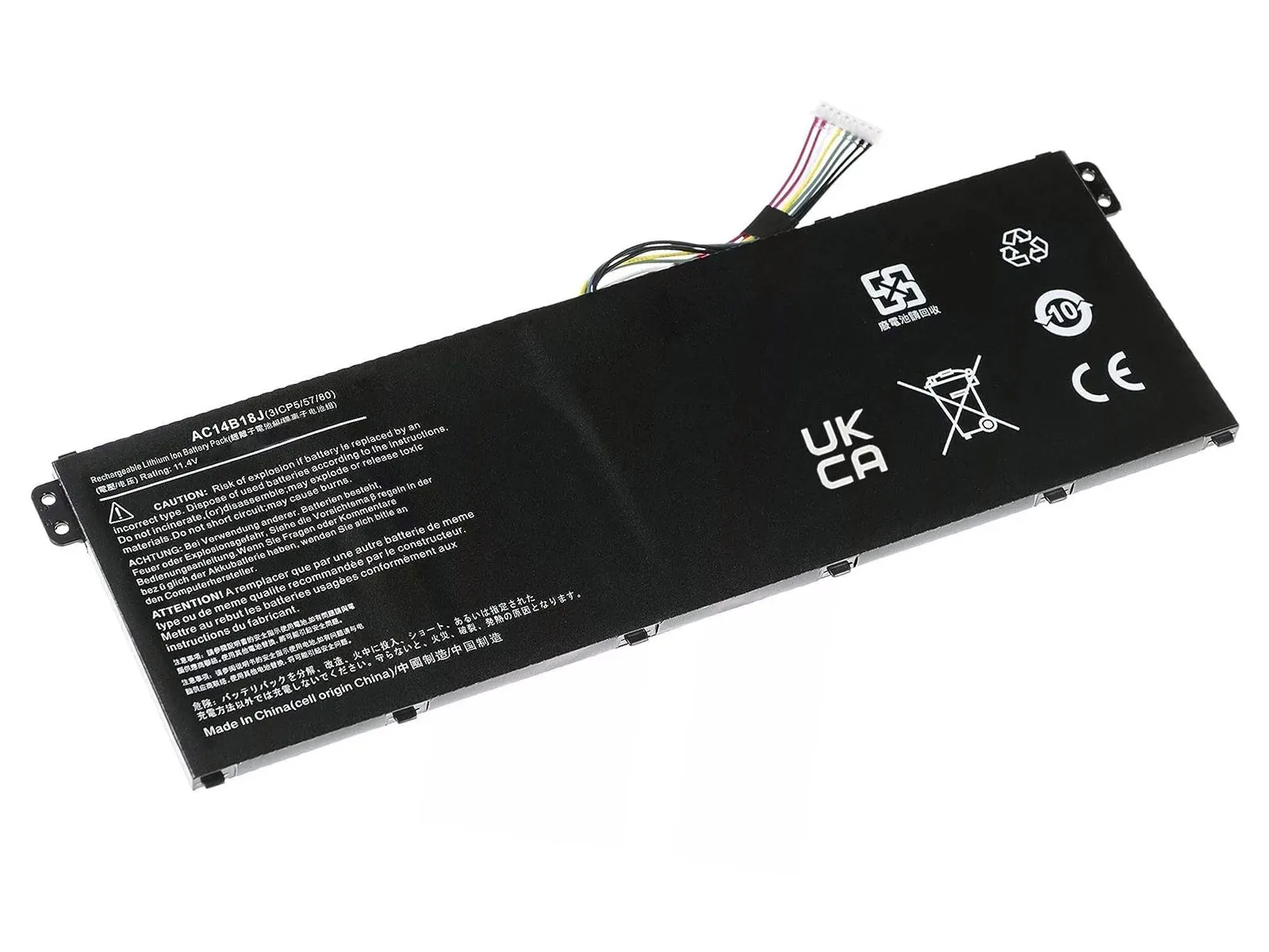 FreeCell Acer Aspire ES1-331, ES1-531, AC14B18J 3-Cell Notebook Bataryası