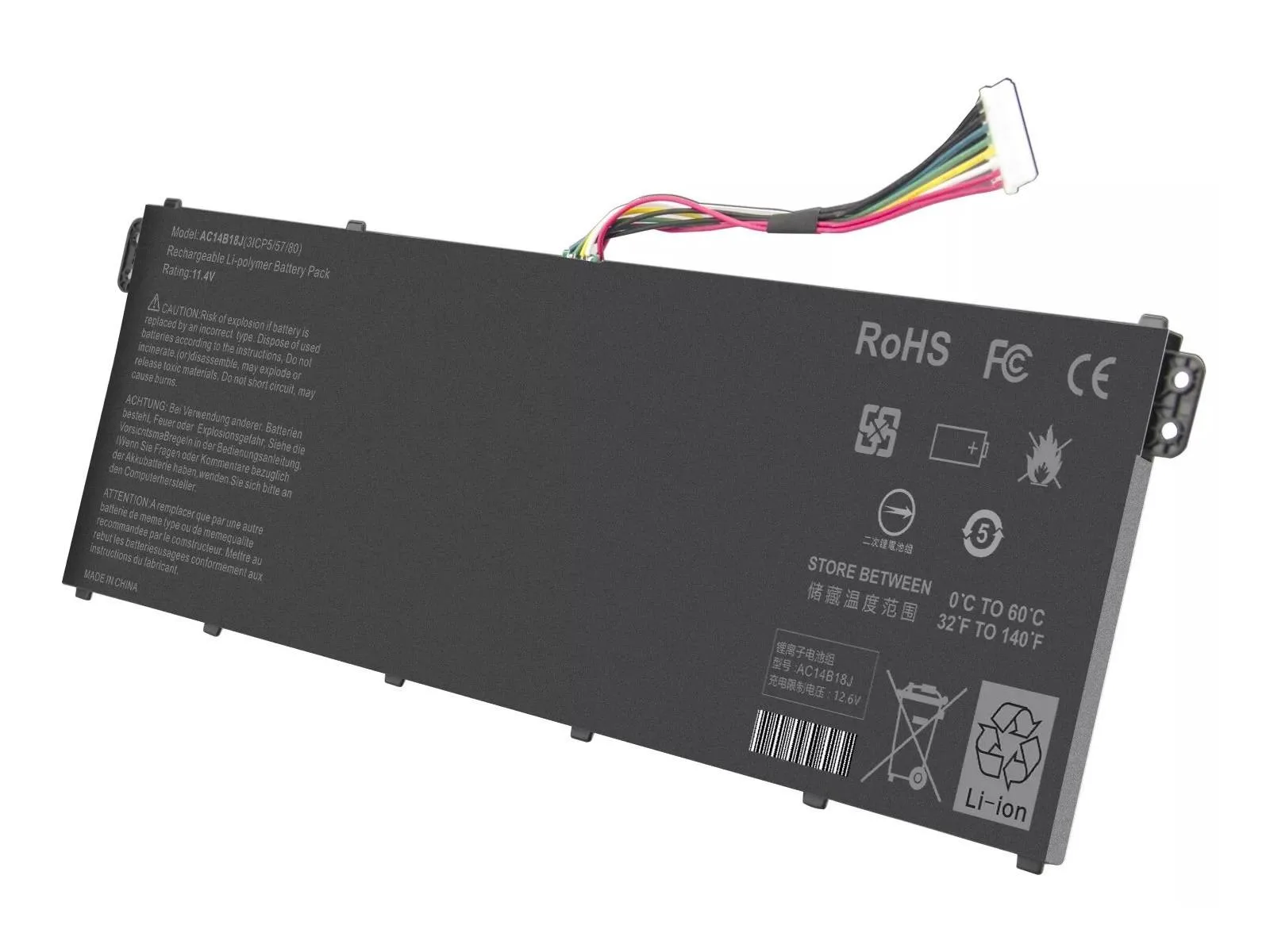 HYPERLIFE Acer Aspire ES1-331, ES1-531, AC14B18J 3-Cell Notebook Bataryası
