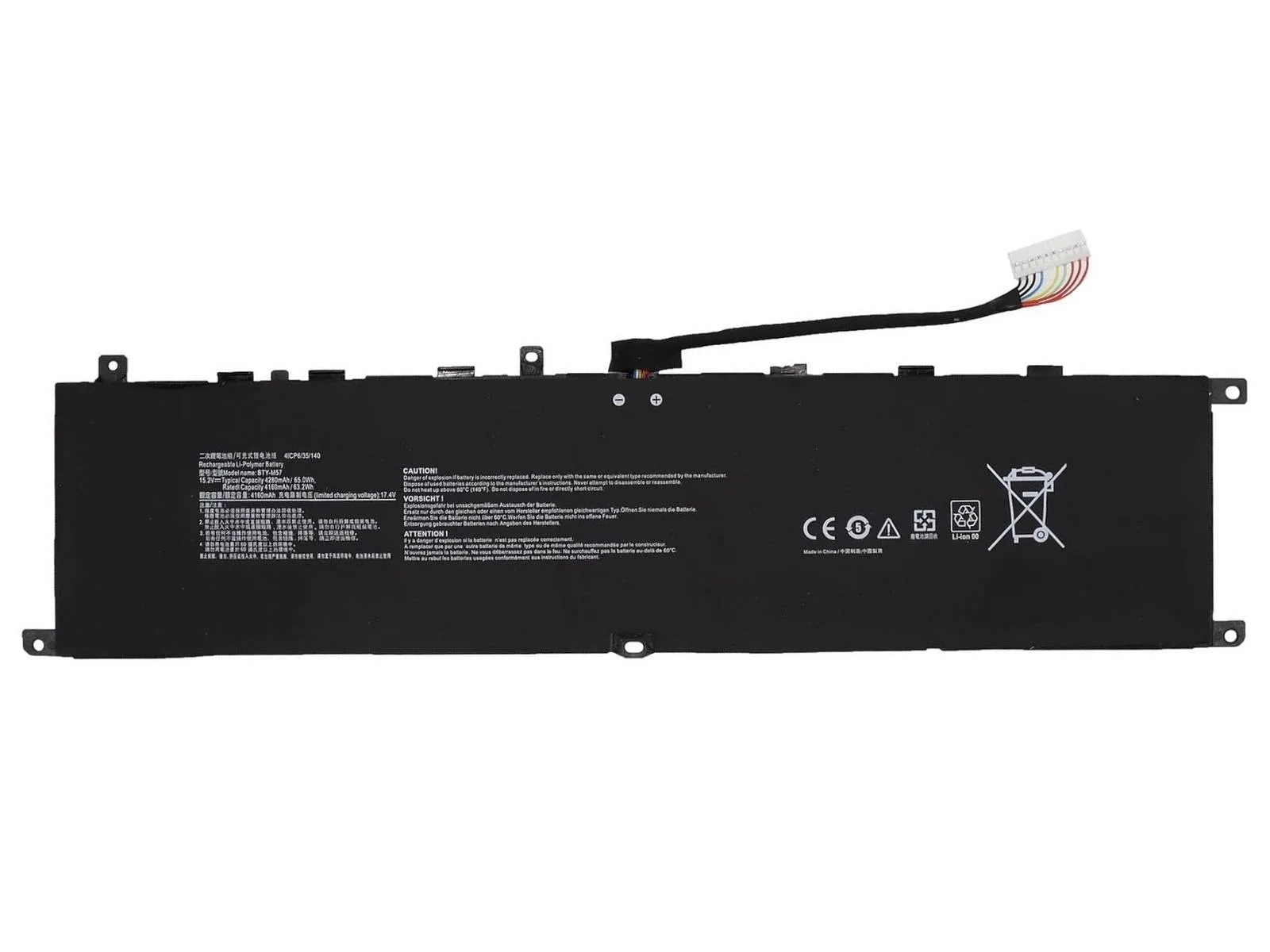 RETRO MSI BTY-M57 Notebook Bataryası - 63Wh