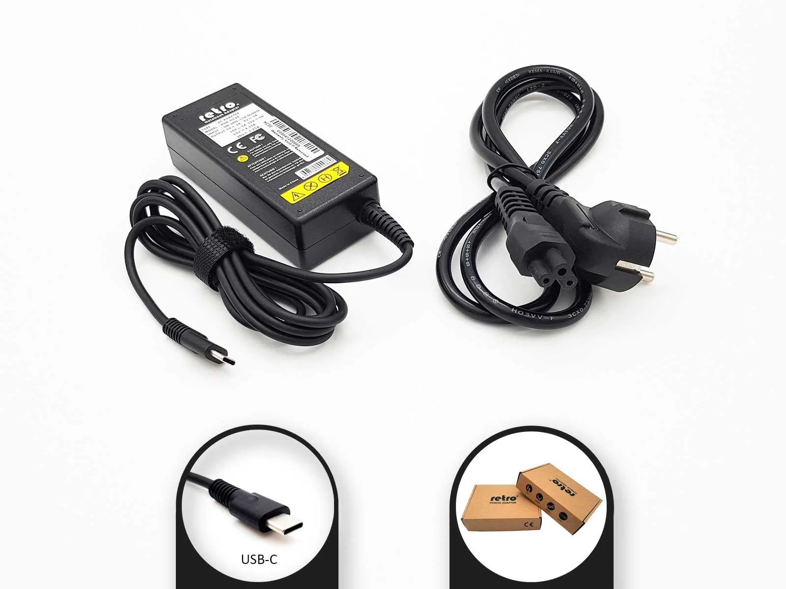 RETRO Hp 65W USB-C PD Adaptör RNA-HC20