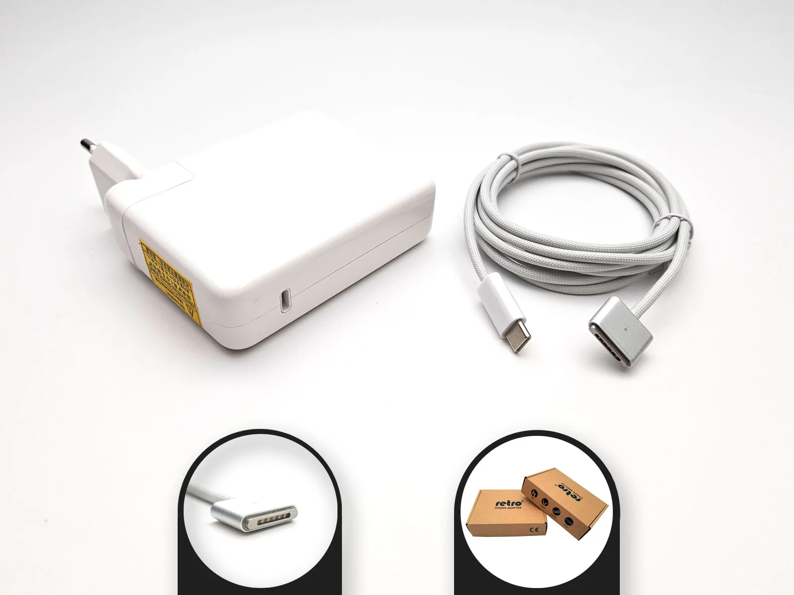 RETRO Apple MacBook 140W USB-C PD Adaptör RPA-AC327