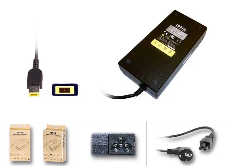 RETRO Lenovo 230W Dikdörtgen Pinli Uç (Usb Tip) Notebook Adaptör RPA-AC329