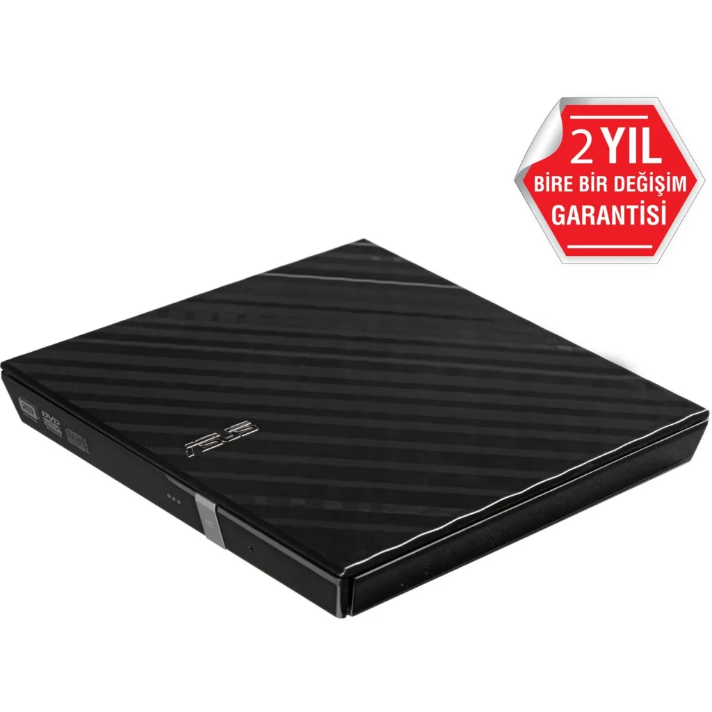 ASUS SDRW-08D2S-U Lite, Usb 2.0, External, Siyah, Slim, Optik Okuyucu/Yazıcı