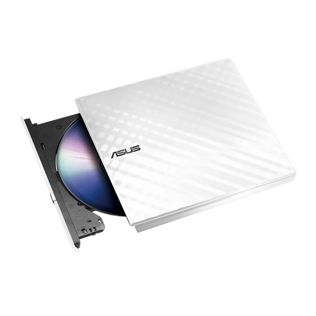 ASUS SDRW-08D2S-U Lite, Usb 2.0, External, Beyaz, Slim, Optik Okuyucu/Yazıcı
