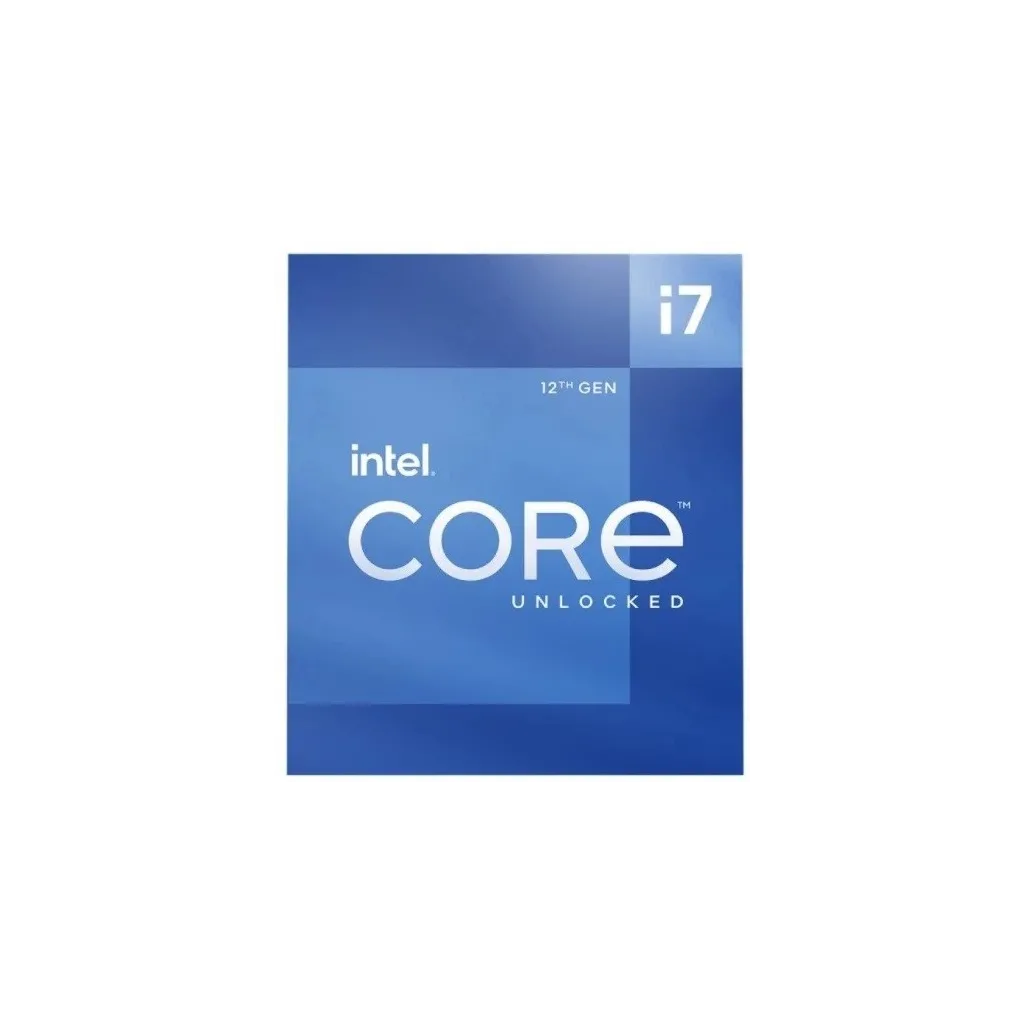 INTEL i7-12700KF 12 Core, 3.60Ghz, 25Mb, 125W, LGA1700, 12.Nesil, BOX, (Dahili Grafik YOK, Fan YOK)