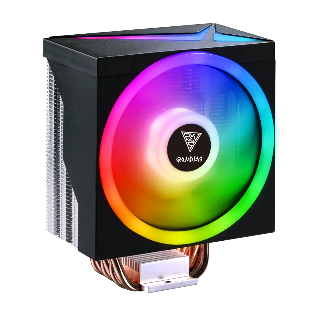 GAMDIAS BOREAS M1-610, LED Lights, 120mm, CPU Kule Tipi Hava Soğutma, Doğrudan Temas Teknolojisine Sahip 6 adet Gelişmiş