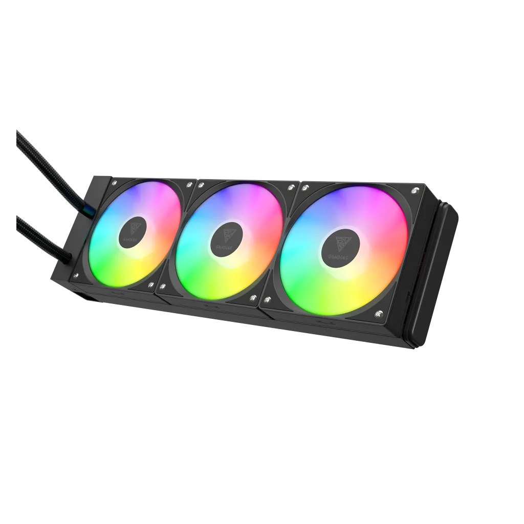 GAMDIAS CHIONE E4-360, 360mm, ARGB, 3 Fanlı, Dijital Ekran, CPU Sıvı Soğutma