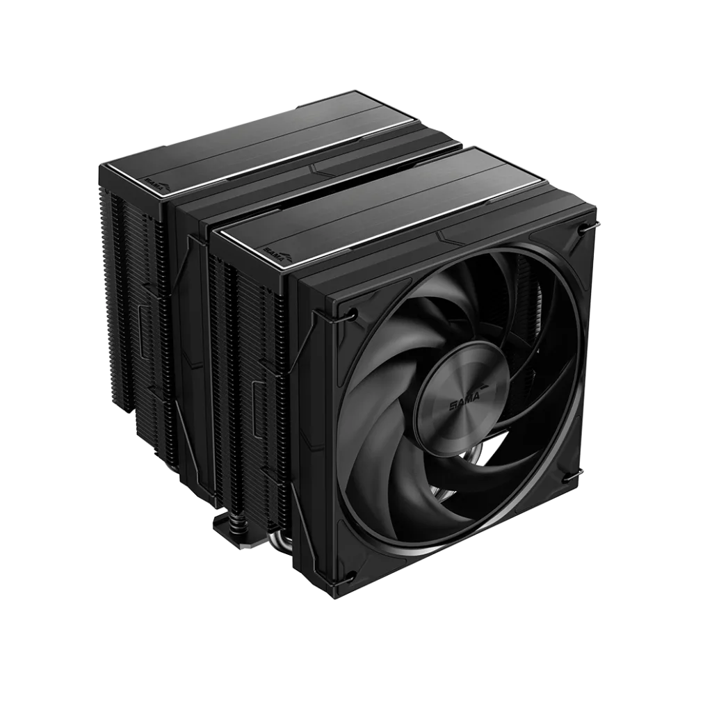 SAMA A60B, Black, 2x120mm MONO Fan, Kule Tipi Hava Soğutma, 6 adet Gelişmiş Siyah Kaplamalı Bakır Isı Borusu, CPU Fan (A