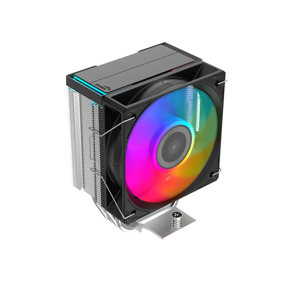 SAMA X40L, Black, 1x100mm ARGB Fan, Kule Tipi Hava Soğutma, 4 adet Gelişmiş Kompozit Isı Borusu, CPU Fan (AMD ve INTEL T