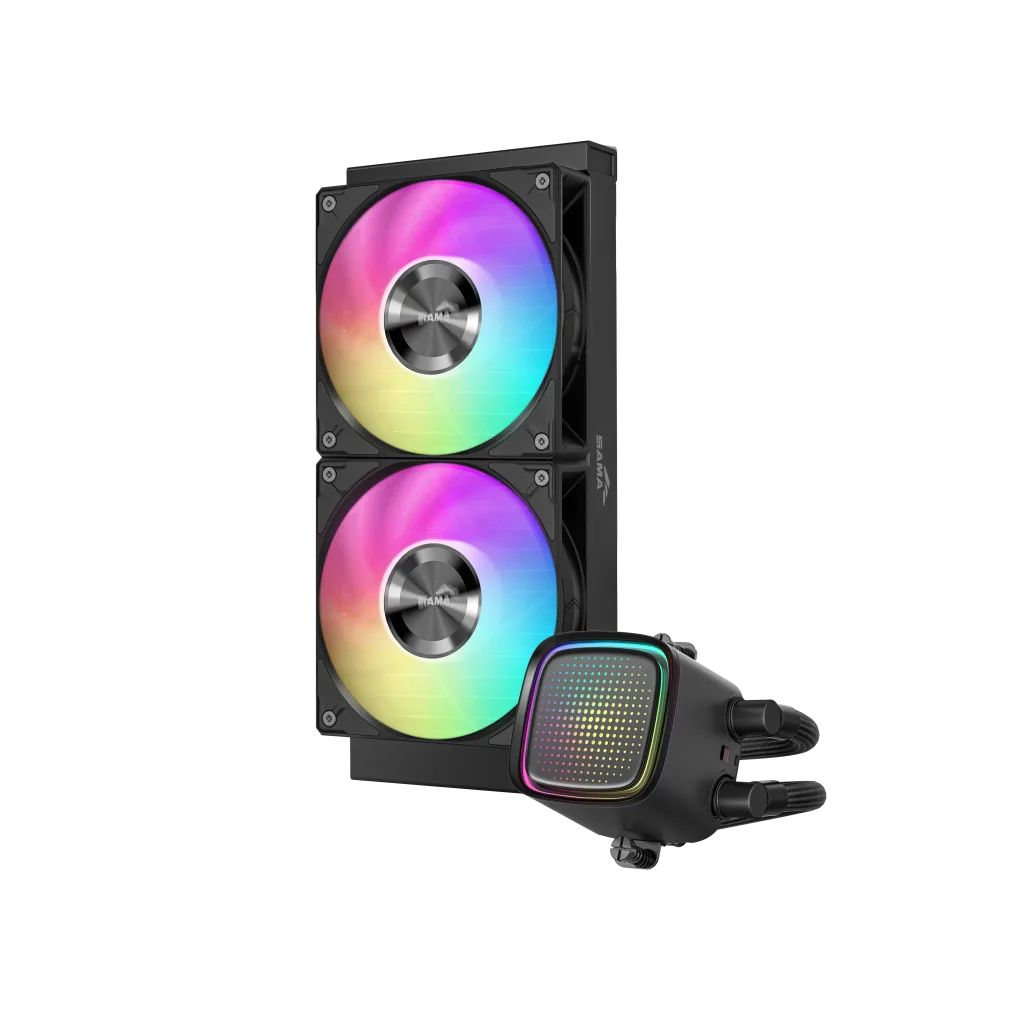 SAMA L50-240BK, Black, 240mm, 2x120mm ARGB Fan, CPU Sıvı Soğutma