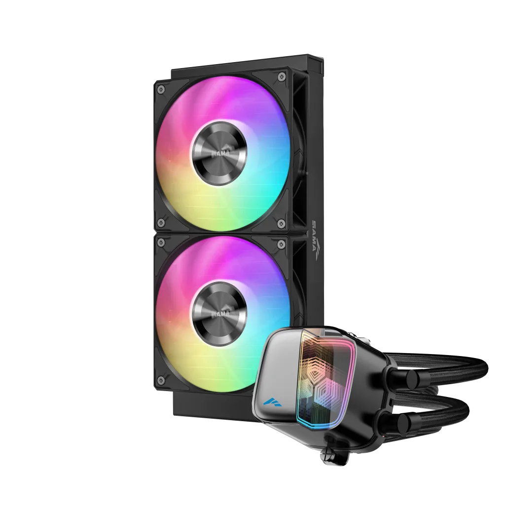 SAMA L70-240BK, Black, 240mm, 2x120mm ARGB Fan, CPU Sıvı Soğutma