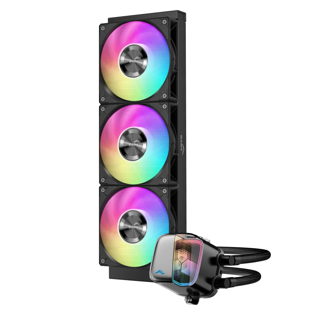 SAMA L70-360BK, Black, 360mm, 3x120mm ARGB Fan, CPU Sıvı Soğutma