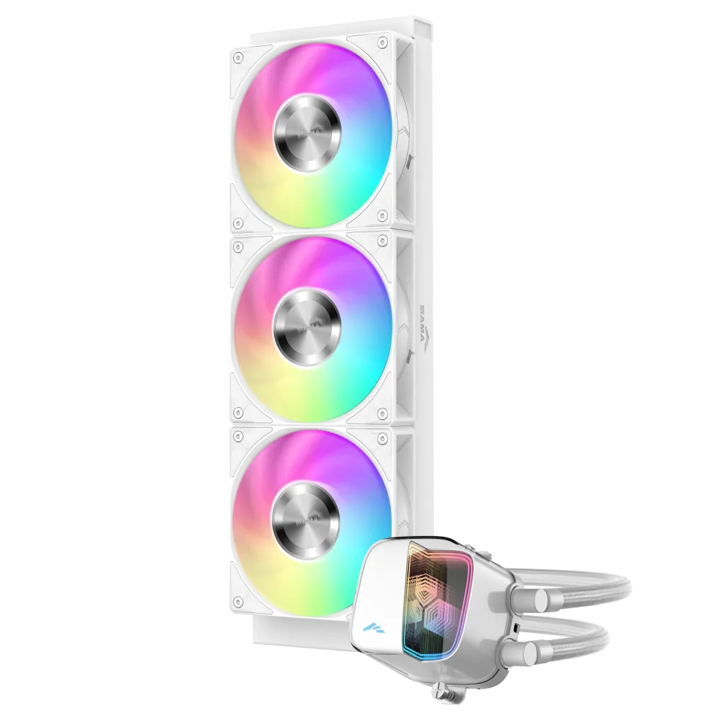 SAMA L70-360WH, White, 360mm, 3x120mm ARGB Fan, CPU Sıvı Soğutma