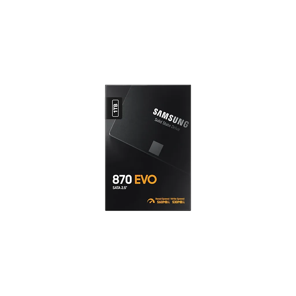 SAMSUNG MZ-77E1T0BW 870 EVO 1TB 560/530, 2,5" SATA SSD (Türkiye Distribütörü Garantili)