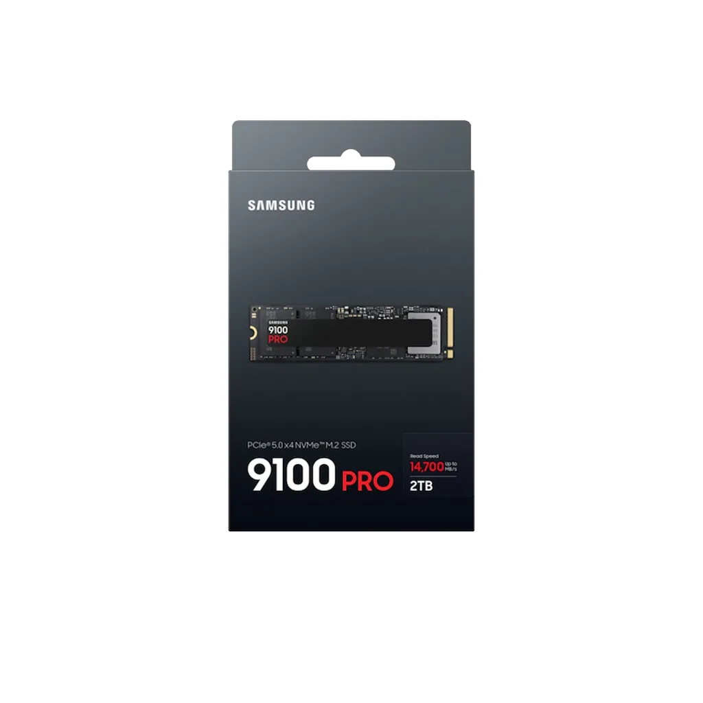 SAMSUNG MZ-VAP2T0BW, 9100 PRO, 2TB, 14700/13400, Gen5, NVMe PCIe M.2 2280, SSD (Türkiye Distribütörü Garantili)