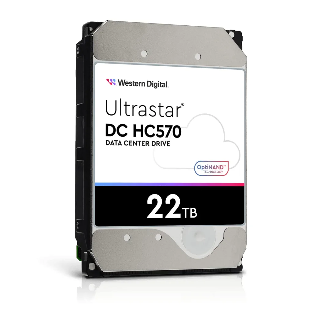 WD ULTRASTAR, WUH722222ALE6L4, 3.5", 22TB, 512Mb, 7200 Rpm, 7/24 Enterprise, DATA CENTER-GÜVENLİK-NAS-SERVER, HDD (DC HC