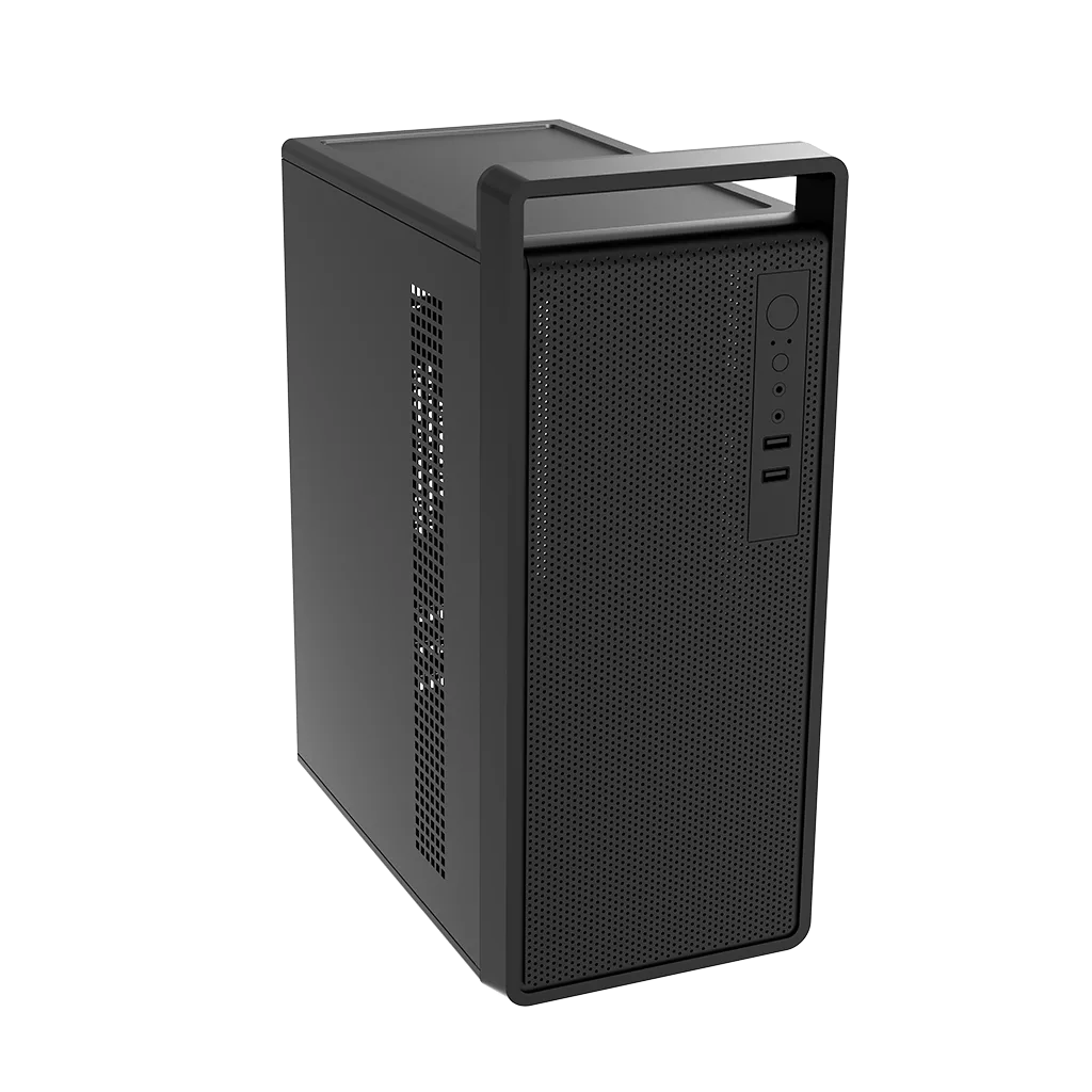 FRISBY FC-2740B, 1x80mm Fan, Siyah, 300W, USB 2.0, mATX, Mini Tower, Kulplu Kurumsal KASA
