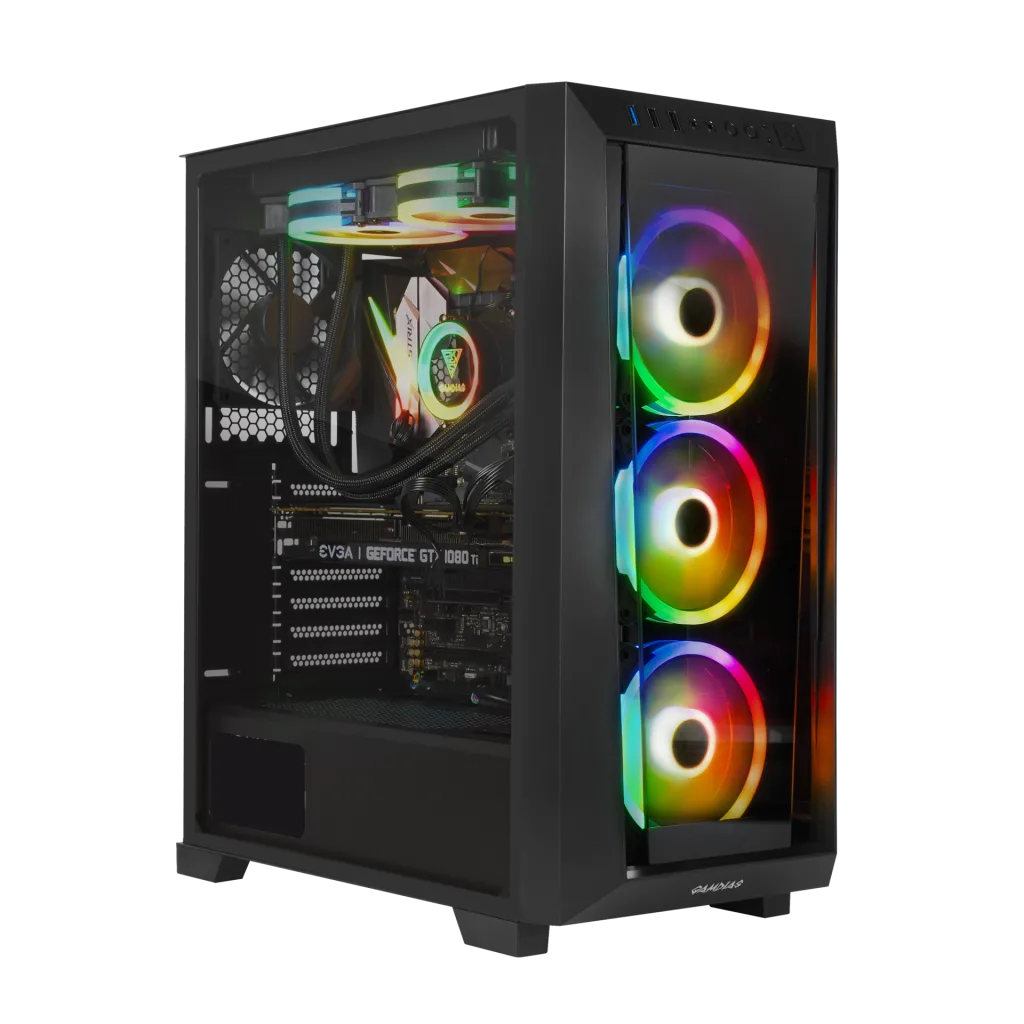 GAMDIAS TALOS M1 Elite, 1600W, Tempered Glass, ARGB, ATX, Professional GAMING KASA