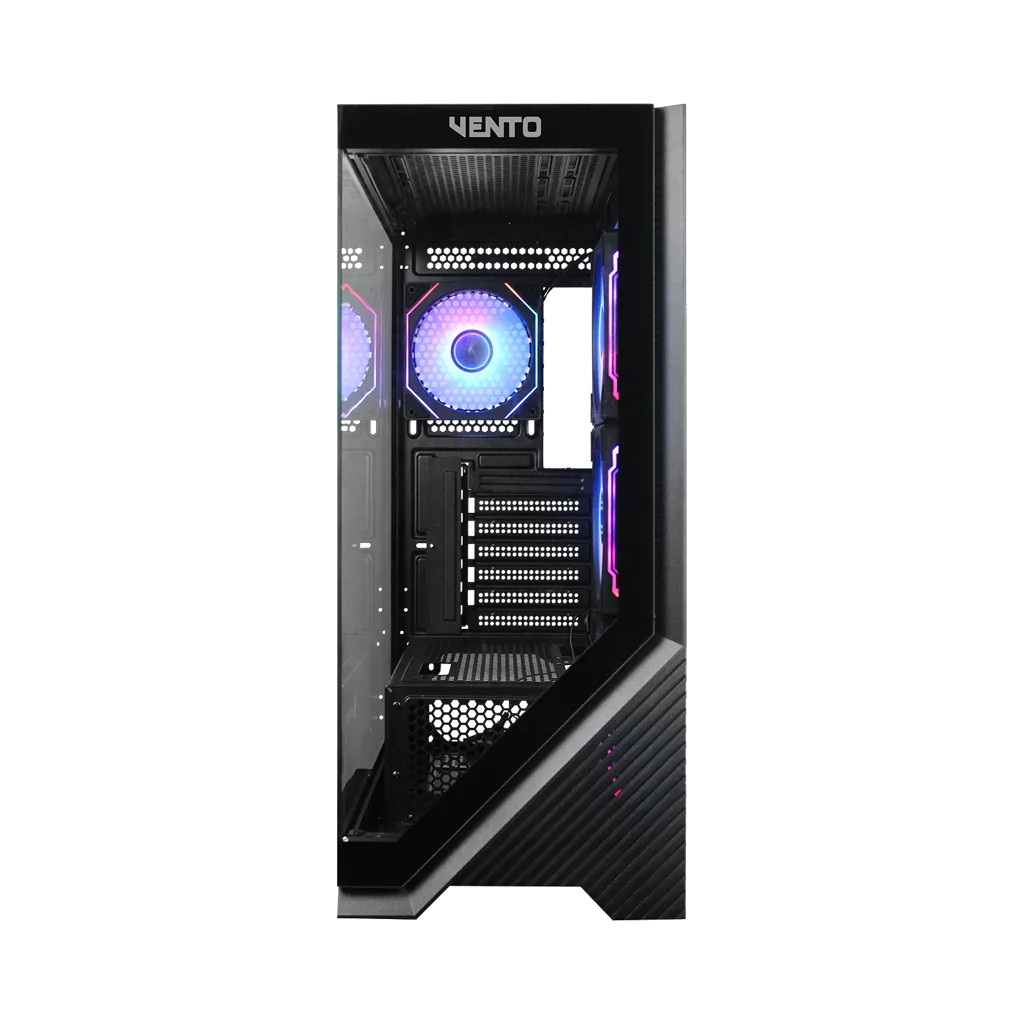VENTO VG4202FLA ATX Tower, 850W 80+ Siyah, Temperli Cam, RGB, Mesh, ATX GAMING KASA