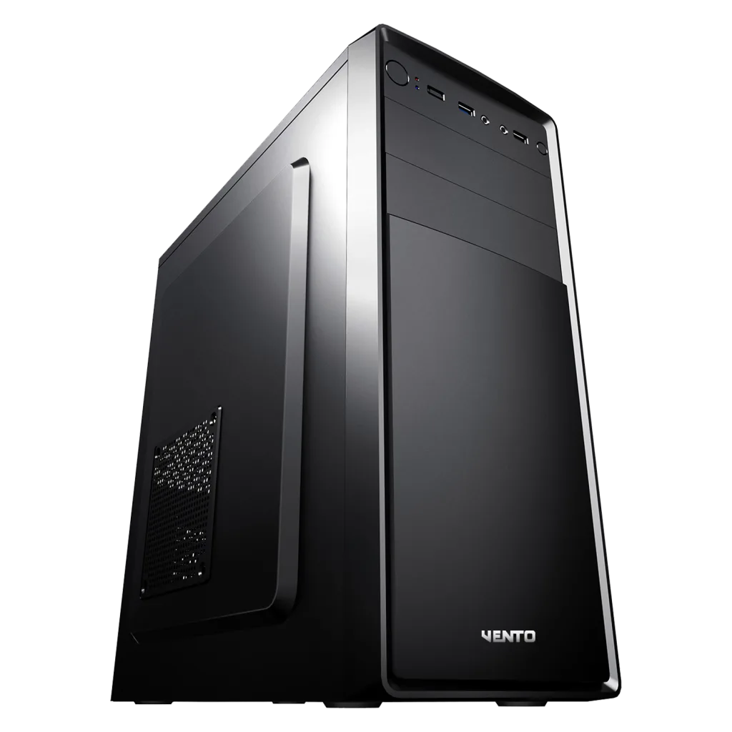 VENTO VS121S Mid Tower, 300W Siyah, ATX Kurumsal KASA