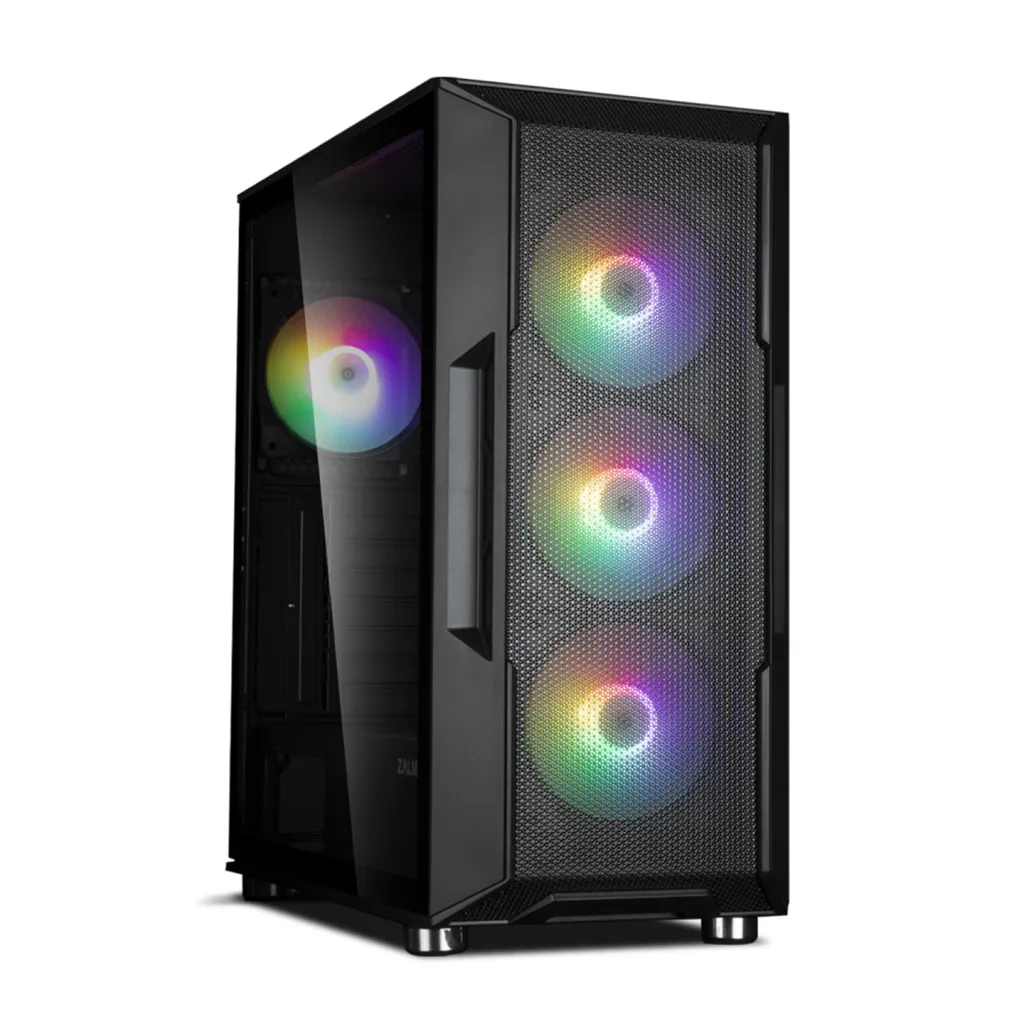 ZALMAN I3 NEO BLACK, MegaMax, 700W 80+, Mesh Panel, Tempered Glass, 4x120mm RGB Fan, ATX GAMING KASA