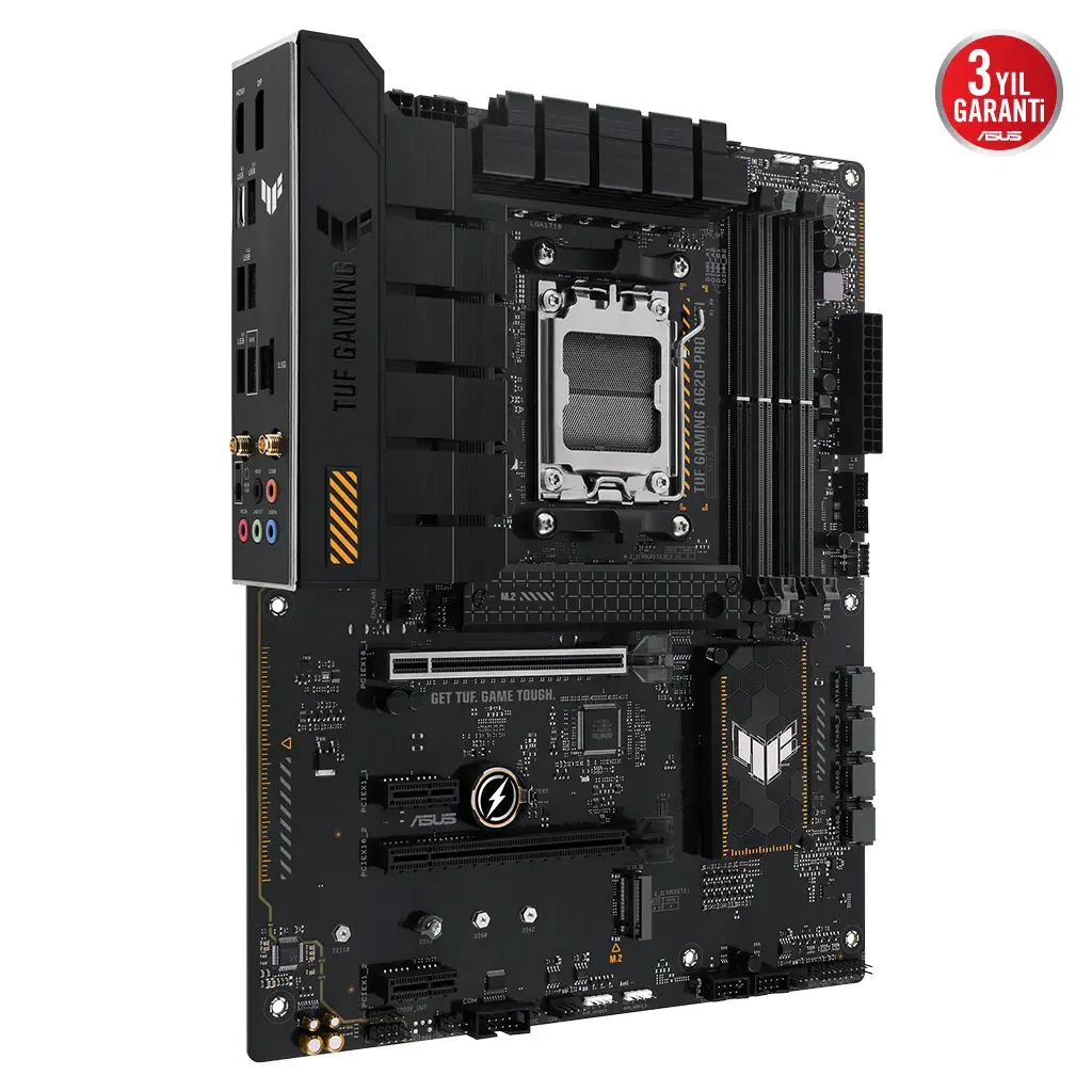 ASUS TUF GAMING A620-PRO WIFI, 4xDDR5, 2x M.2, HDMI, DP, Type-C, AM5 Soket GAMING Anakart
