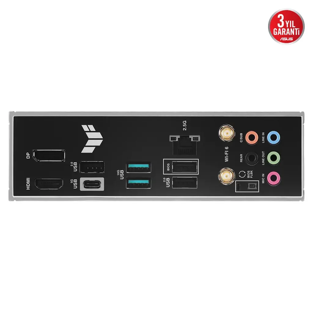 ASUS TUF GAMING A620-PRO WIFI, 4xDDR5, 2x M.2, HDMI, DP, Type-C, AM5 Soket GAMING Anakart