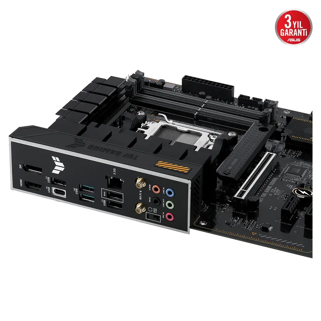 ASUS TUF GAMING A620-PRO WIFI, 4xDDR5, 2x M.2, HDMI, DP, Type-C, AM5 Soket GAMING Anakart