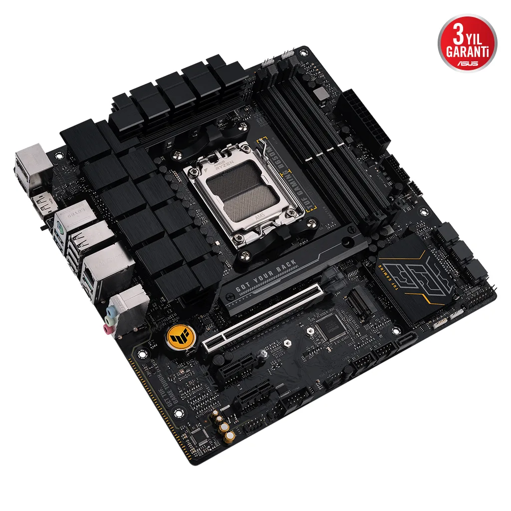ASUS TUF GAMING B650M-E, 4xDDR5, 2x M.2, HDMI, 2xDP, Type-C, AM5 Soket GAMING Anakart