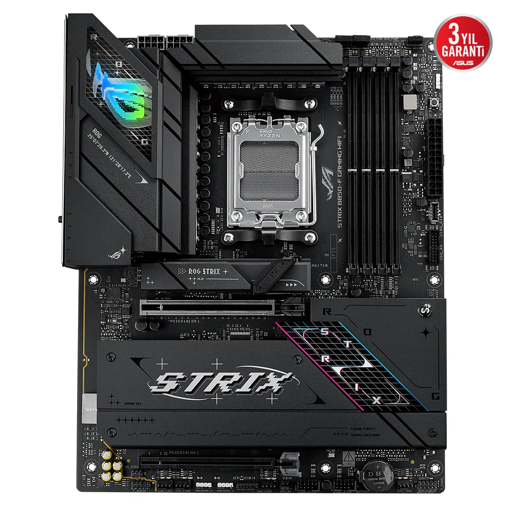 ASUS ROG STRIX B850-F GAMING WIFI7 NEO, 4xDDR5, 4x M2, HDMI, DP, 2xType-C, Wi-Fi 7, Bluetooth v5.4, AM5 Soket GAMING Ana