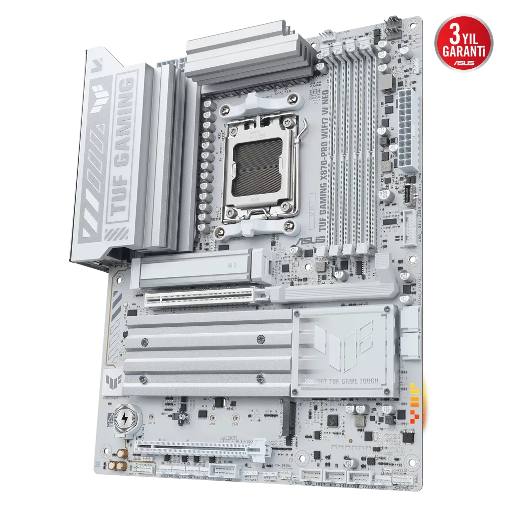ASUS TUF GAMING B850-PRO WIFI7 W NEO, 4xDDR5, 3x M.2, HDMI, DP, Type-C, Wi-Fi 7, Bluetooth v5.4, AM5 Soket GAMING Anakar