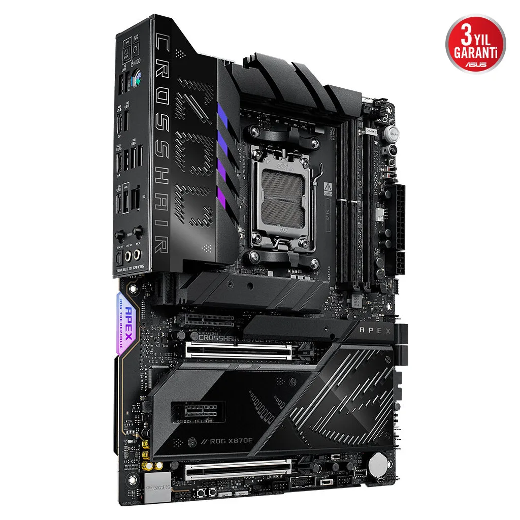 ASUS ROG CROSSHAIR X870E APEX, 2xDDR5, 5xM.2, 2xDP, Type-C, PCIe 5.0, 2xWi-Fi 7, Bluetooth v5.4, AM5 Soket GAMING Anakar