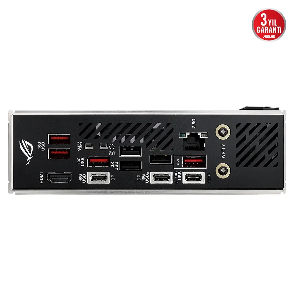 ASUS ROG STRIX X870-I GAMING WIFI, 2xDDR5, 2xM.2, HDMI, DP, Type-C, Wi-Fi 7, Bluetooth v5.4, Mini ITX, AM5 Soket GAMING