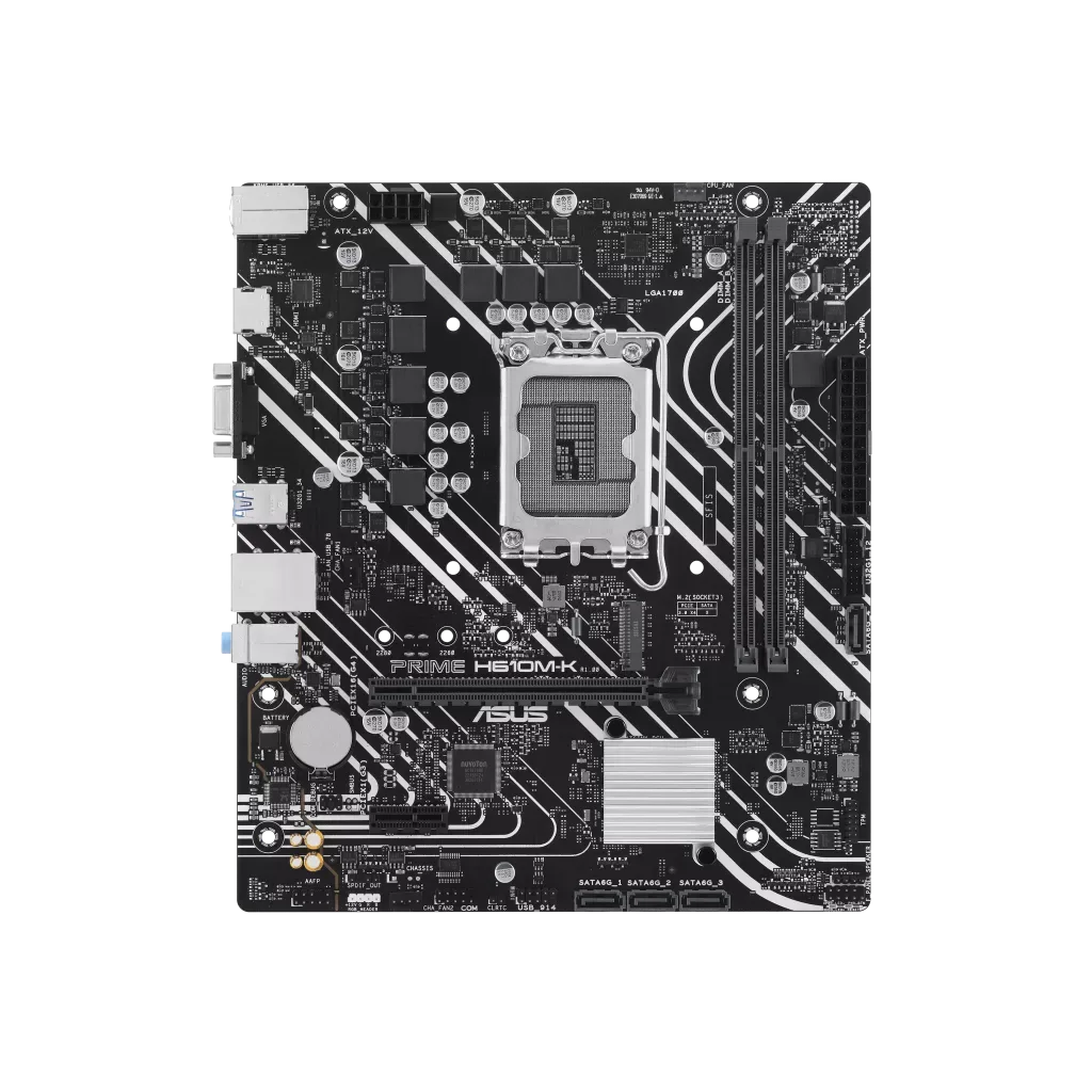 ASUS PRIME H610M-K, 2xDDR5, M.2, D-SUB, HDMI, 12-13.14.Nesil, LGA1700 Soket, Anakart