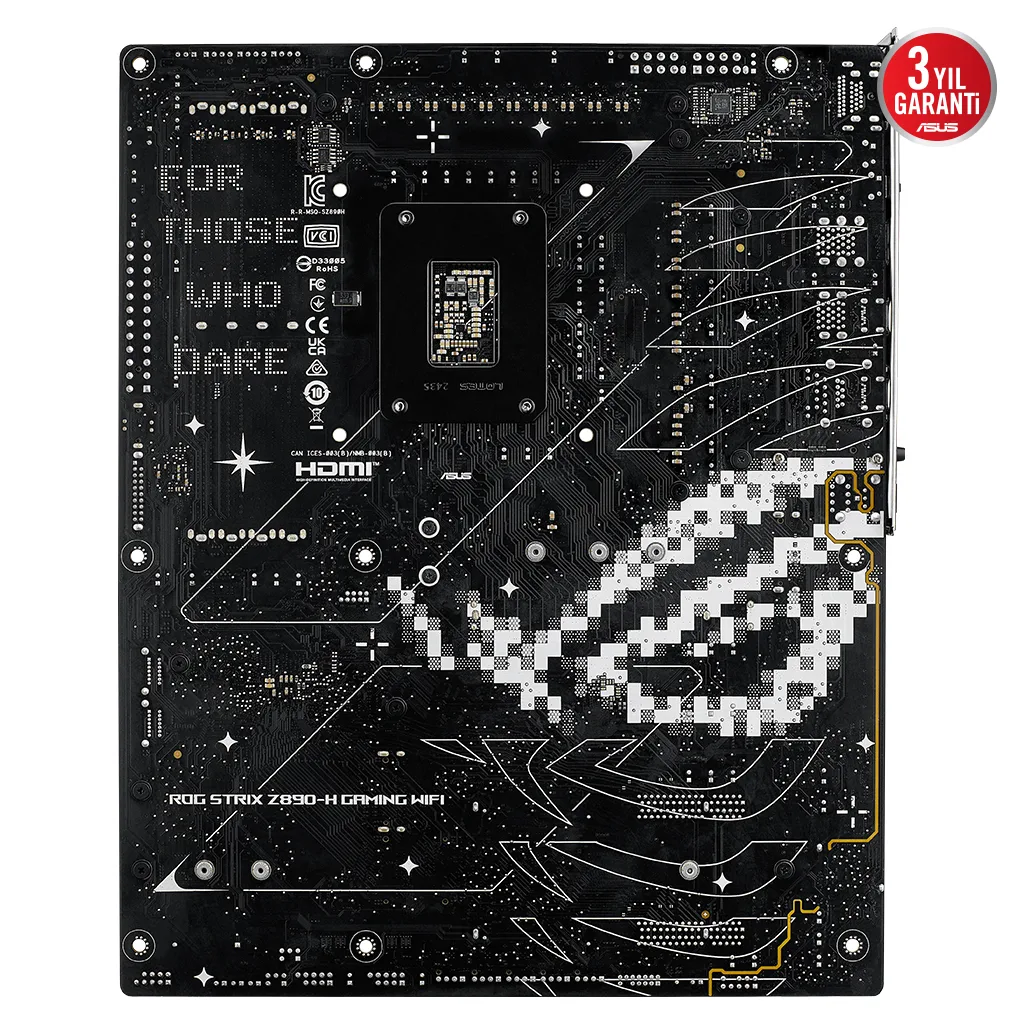 ASUS ROG STRIX Z890-H GAMING WIFI, 9066MHz, 4xDDR5, 4x M.2, HDMI, DP, Type-C, Wi-Fi 7, Bluetooth 5.4, Intel Core Ultra C