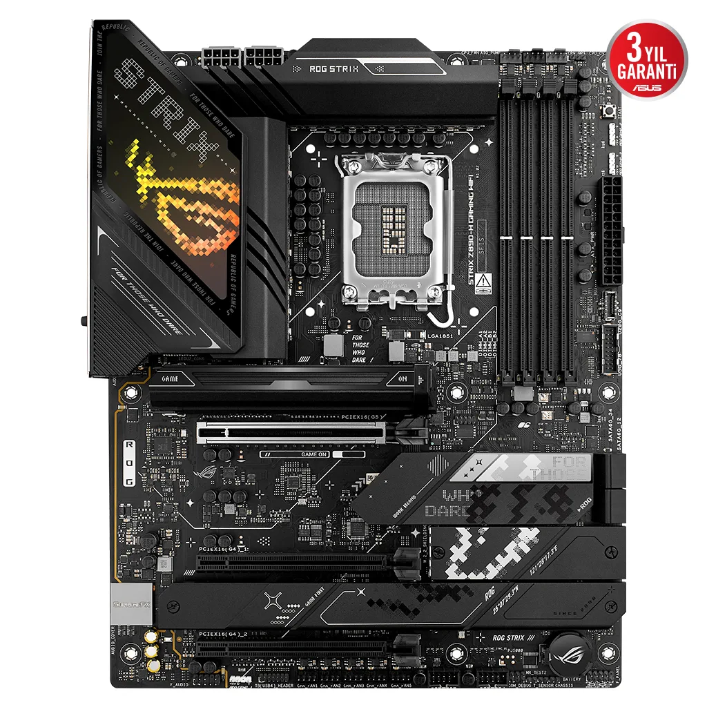ASUS ROG STRIX Z890-H GAMING WIFI, 9066MHz, 4xDDR5, 4x M.2, HDMI, DP, Type-C, Wi-Fi 7, Bluetooth 5.4, Intel Core Ultra C