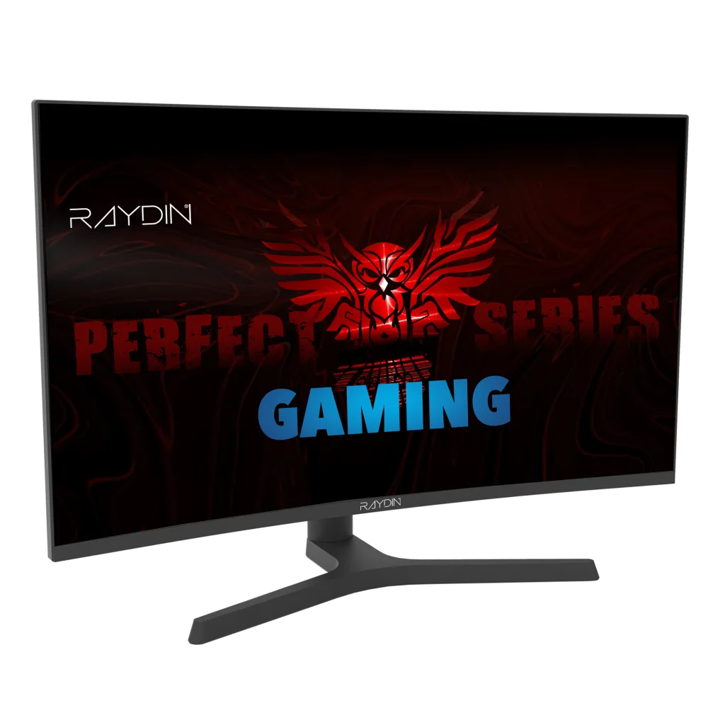 RAYDIN EG27RFA-300HZ, 27", 1ms, 300Hz, Full HD, 350 nits, 2xHDMI, DP, Hoparlör, VA LED, R1500 Curved, Yükseklik Ayarlı A