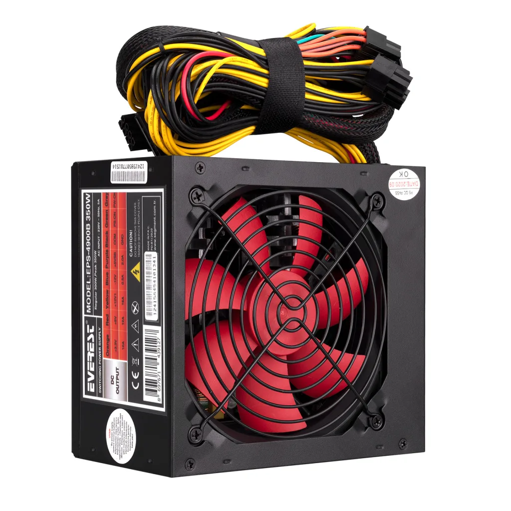 EVEREST EPS-4900B, 350W Peak, 12cm Fan, ATX, Power Supply (PSU) Box