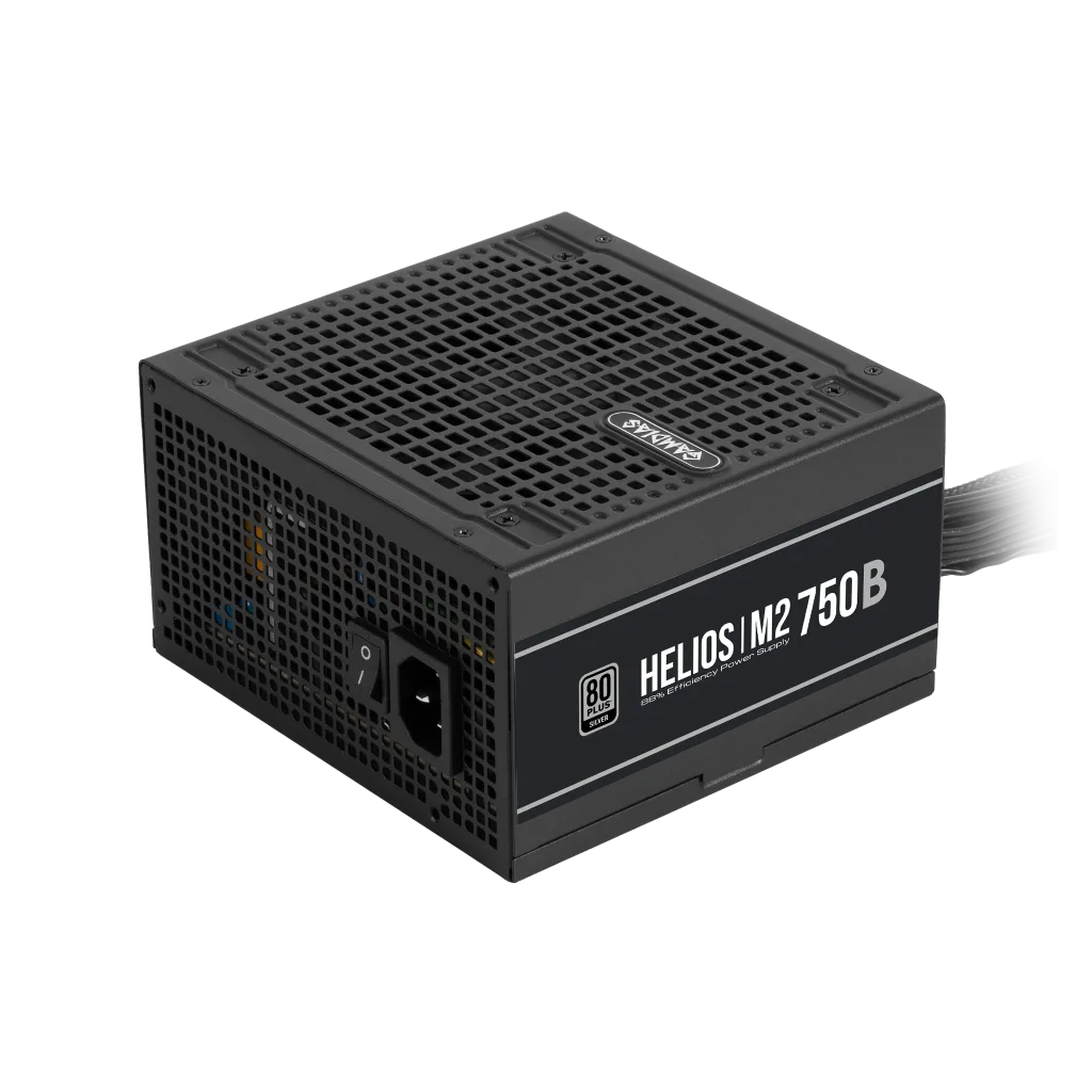 GAMDIAS HELIOS M2-750B, 750W, 80+ Silver, Aktif PFC, GAMING, ATX, Power Supply (PSU)