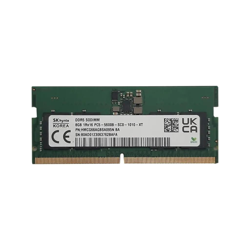 HYNIX HMCG66AGBSA092N, 8Gb, 5600Mhz, DDR5, Sodimm Notebook RAM, 1,1V, CL40
