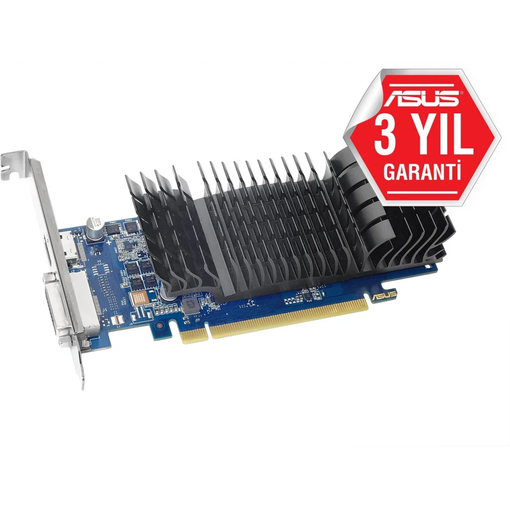 ASUS GT1030-SL-2G-BRK, 2Gb, GDDR5, 64Bit, 1xDVI, 1xHDMI, GAMING Ekran Kartı