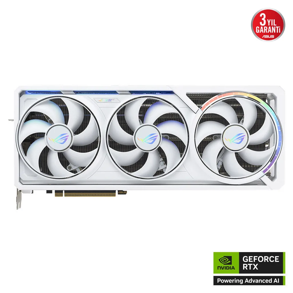 ASUS ROG-ASTRAL-RTX5080-O16G-WHITE, 16Gb, 256Bit, GDDR7, 2xHDMI, 3xDP GAMING Ekran Kartı