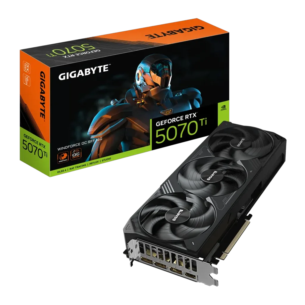 GIGABYTE GV-N507TWF3OC-16GD, RTX5070TI, WINDFORCE OC, 16Gb, GDDR7, 256BIT, 3 Fanlı, 1xHDMI, 3xDP, GAMING Ekran KARTI