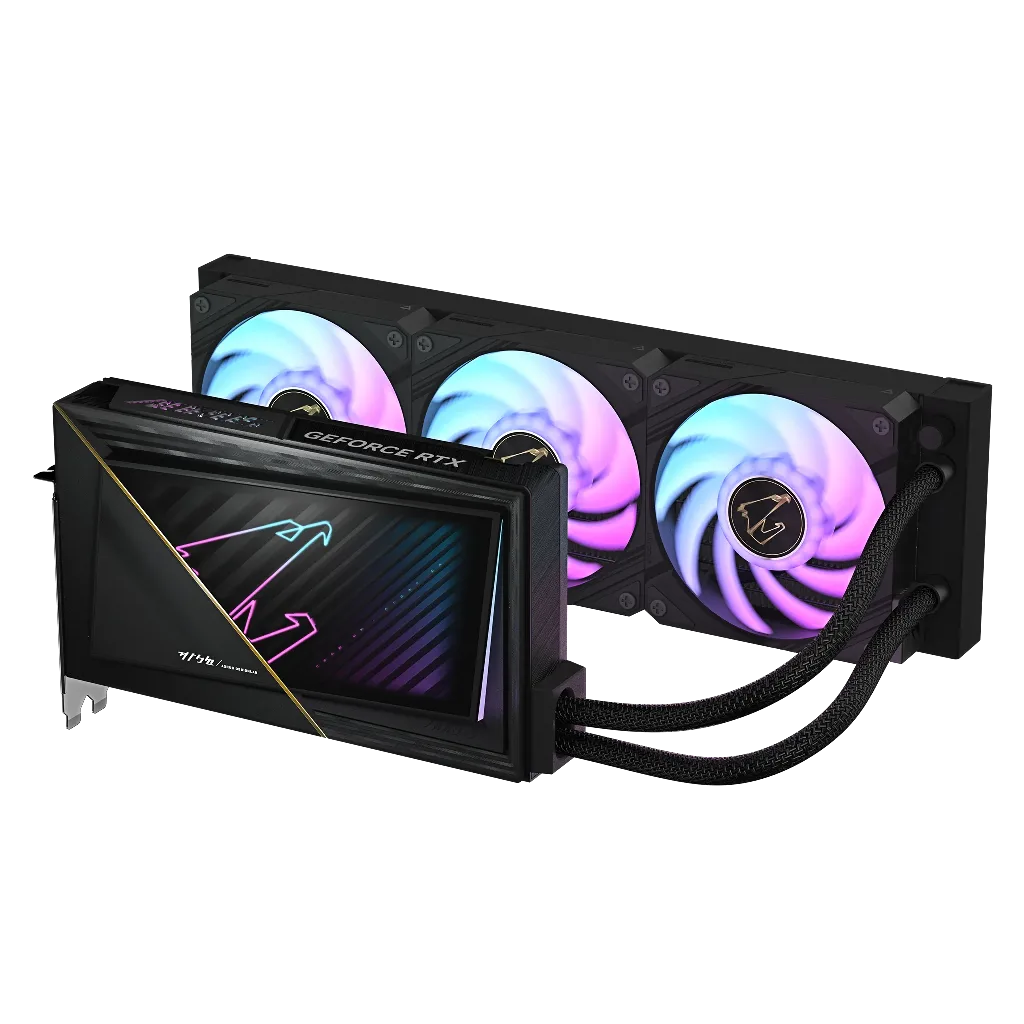 GIGABYTE GV-N5090AORUSX W-32GD, RTX5090, XTREME WATERFORCE, 32Gb, GDDR7, 512BIT, 3 Fanlı, 1xHDMI, 3xDP, GAMING Ekran KAR
