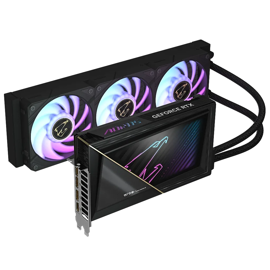 GIGABYTE GV-N5090AORUSX W-32GD, RTX5090, XTREME WATERFORCE, 32Gb, GDDR7, 512BIT, 3 Fanlı, 1xHDMI, 3xDP, GAMING Ekran KAR