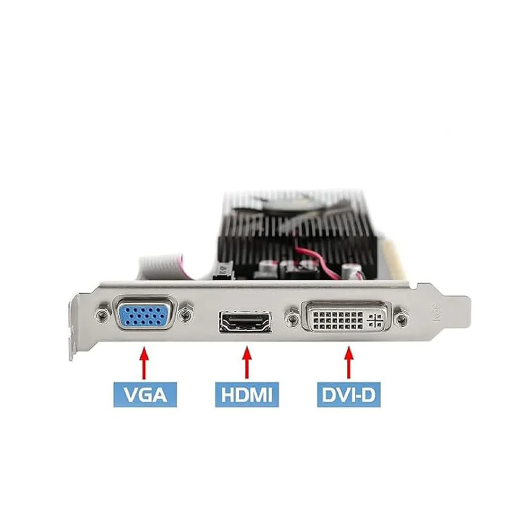 PELADN Nvidia GT 610, 2Gb, GDDR3, 64Bit, 1xD-Sub, 1xDVI, 1xHDMI Ekran Kartı